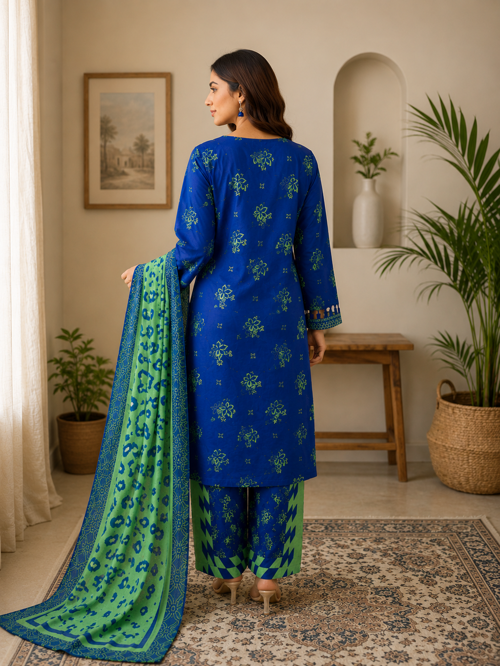ZAROORI Premium Pure Cotton 3-Piece Suit – ZR-59 ZAROORI