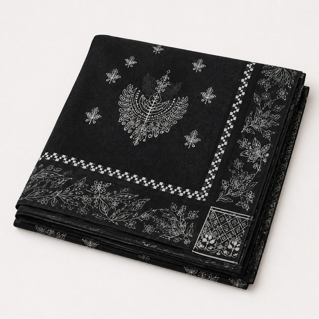 ZAROORI Luxury Black Embroidered 3-Piece Suit – ZR-006 ZAROORI