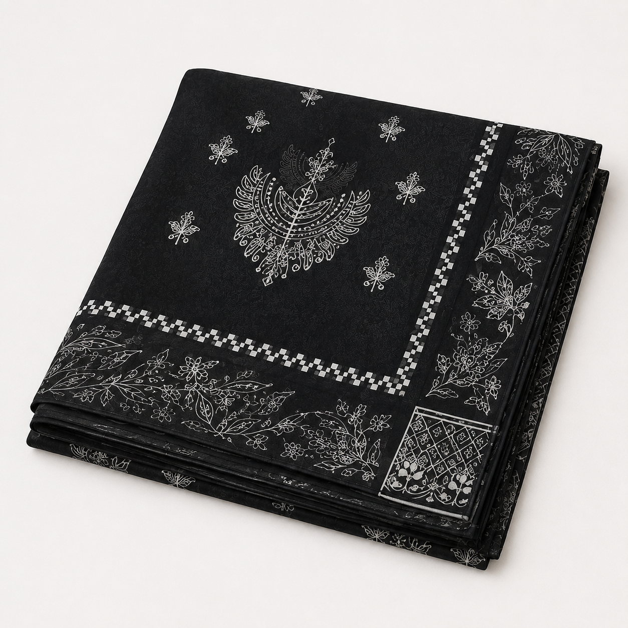ZAROORI Luxury Black Embroidered 3-Piece Suit – ZR-006 ZAROORI