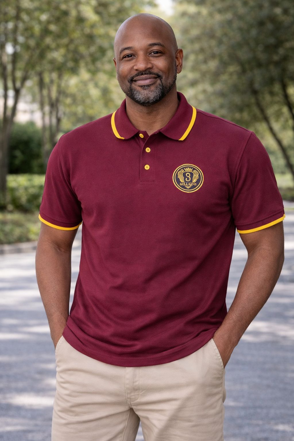 The Royal Crest Elite Collection: Navy, Charcoal & Burgundy Performance Polos 3 Million LLC